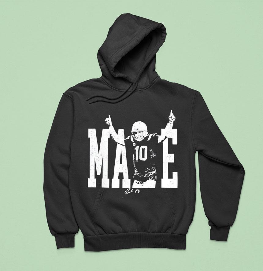 Drake Maye Football Signatures Hoodie Drake Maye Football Signatures Hoodie
