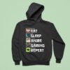 Eat Sleep Anime Gaming Repeat Gamer Hoodie
