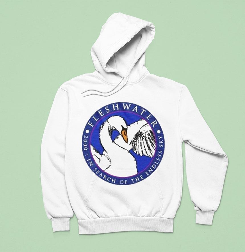 Fleshwater In Search Of The Endless Sky Swan Hoodie Fleshwater In Search Of The Endless Sky Swan Hoodie