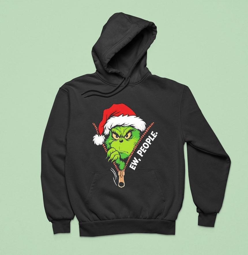 Grinch Ew People Christmas Green Monster Graphic Hoodie Grinch Ew People Christmas Green Monster Graphic Hoodie