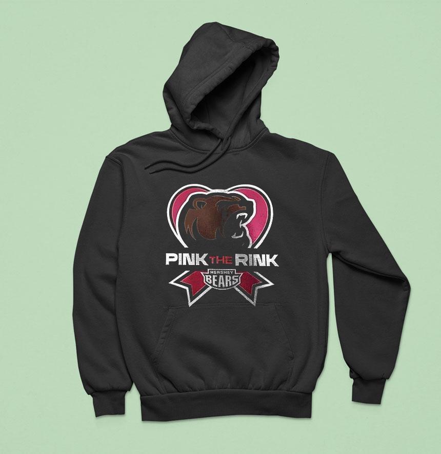 Hershey Bears Pink The Rink Logo Hoodie Hershey Bears Pink The Rink Logo Hoodie