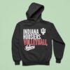 Indiana Volleyball Text Logo Hoodie