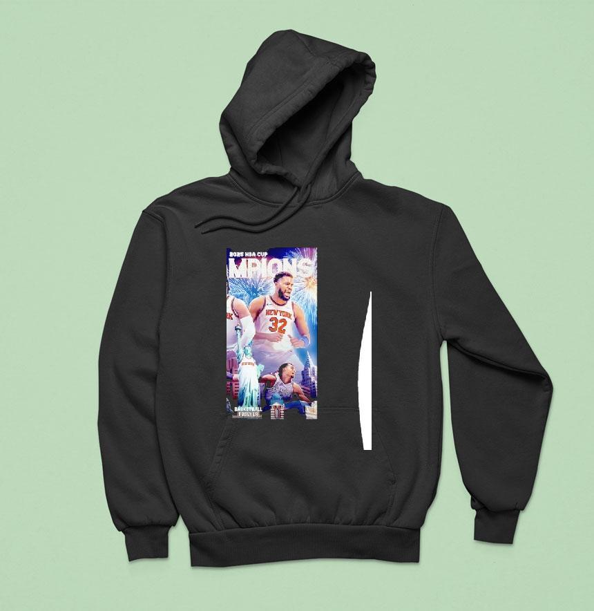 Jalen Brunson And Julius Randle New York Knicks Nba Cup Champions Hoodie Jalen Brunson And Julius Randle New York Knicks Nba Cup Champions Hoodie
