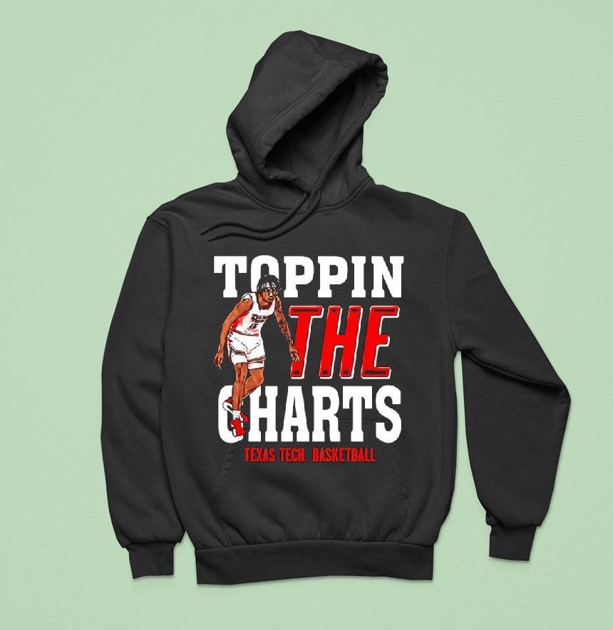 Jt Toppin Texas Tech Red Raiders Basketball Toppin The Charts Player Hoodie Jt Toppin Texas Tech Red Raiders Basketball Toppin The Charts Player Hoodie
