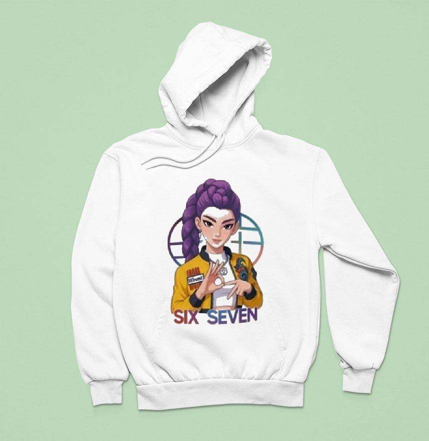 Kpop Demon Hunters Rumi Six Seven Hoodie Kpop Demon Hunters Rumi Six Seven Hoodie