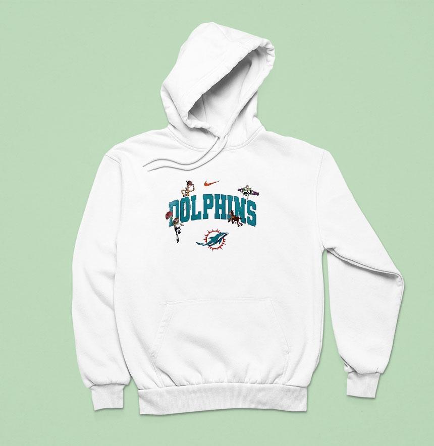 Miami Dolphins X Toy Story Meets Football Hoodie Miami Dolphins X Toy Story Meets Football Hoodie