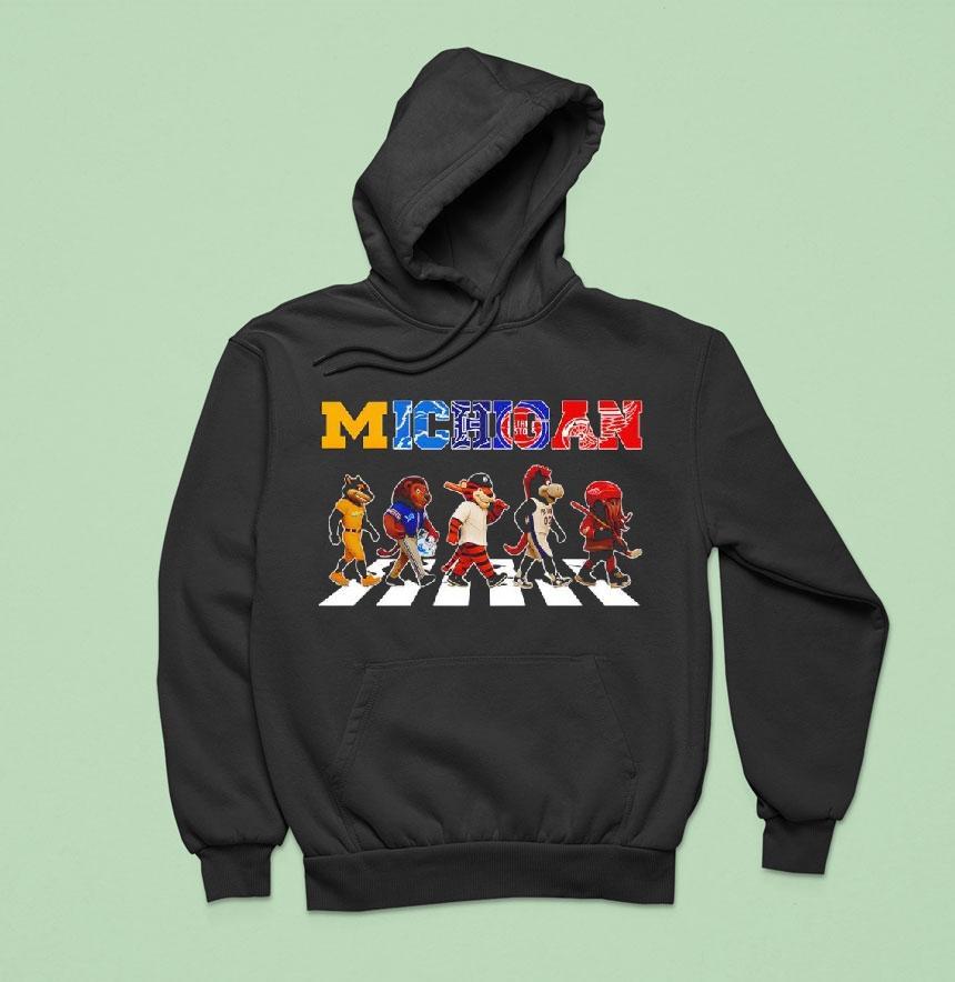 Michigan Sports Team Abbey Road Signatures Masco Hoodie Michigan Sports Team Abbey Road Signatures Masco Hoodie