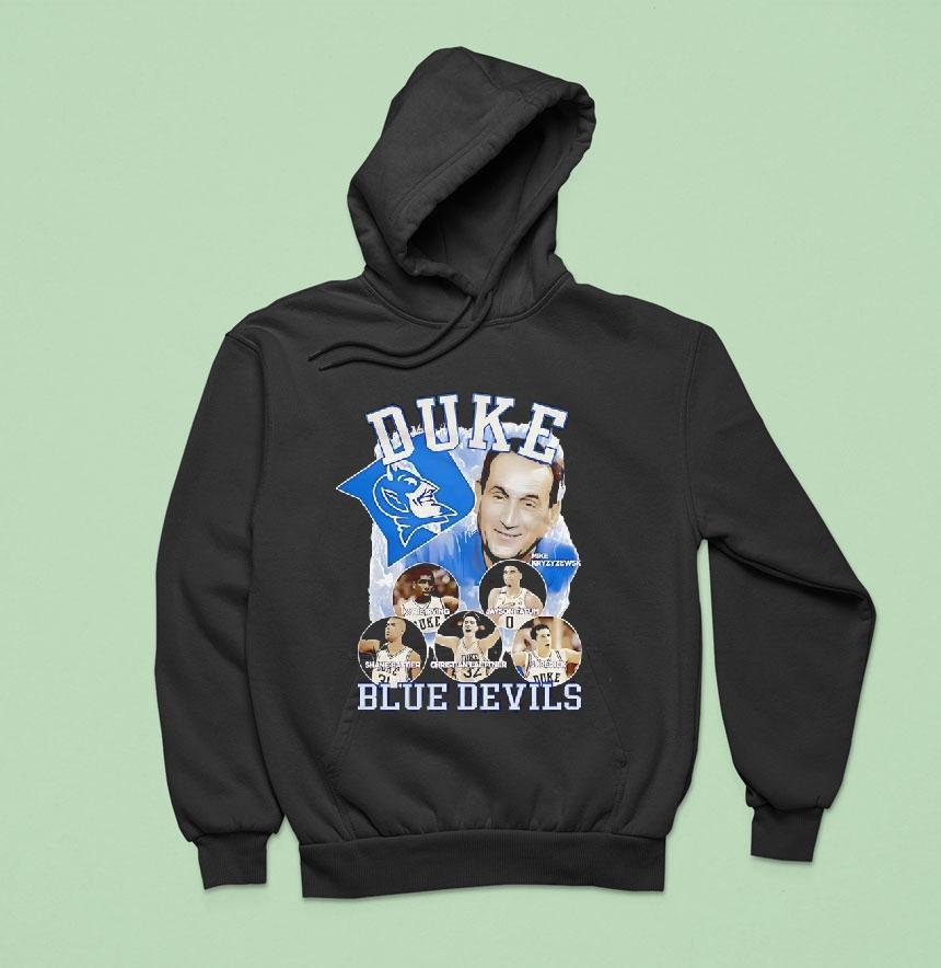 Mike Kyrie Jayson Shane Battier Christian Laettner Duke Blue Devils Celebrating The Legends Hoodie Mike Kyrie Jayson Shane Battier Christian Laettner Duke Blue Devils Celebrating The Legends Hoodie