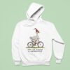 Off To Cause A Kerfuffle Goose Riding A Bicycle Hoodie