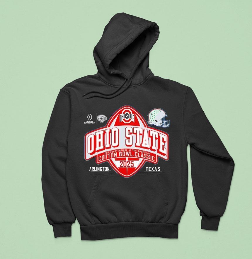 Ohio State Buckeyes Cotton Bowl Cfp Quarterfinal Hoodie Ohio State Buckeyes Cotton Bowl Cfp Quarterfinal Hoodie
