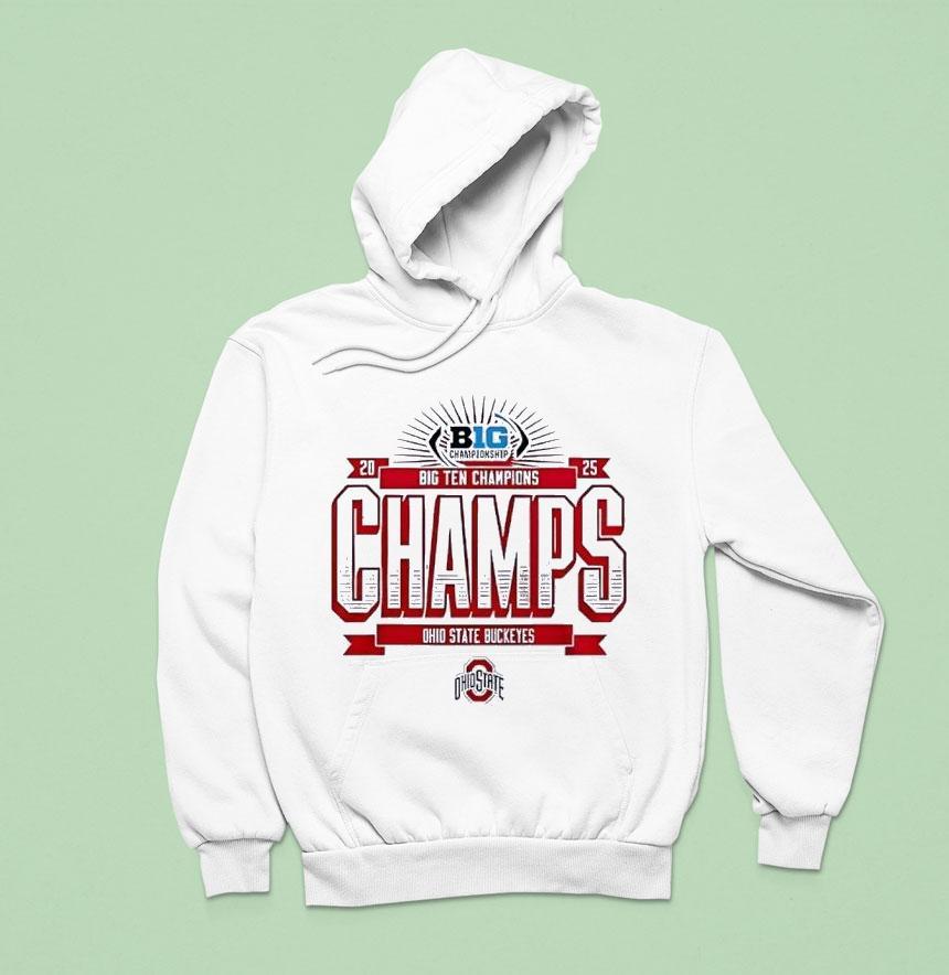 Ohio State Buckeyes Football Big Ten Championship Hoodie Ohio State Buckeyes Football Big Ten Championship Hoodie