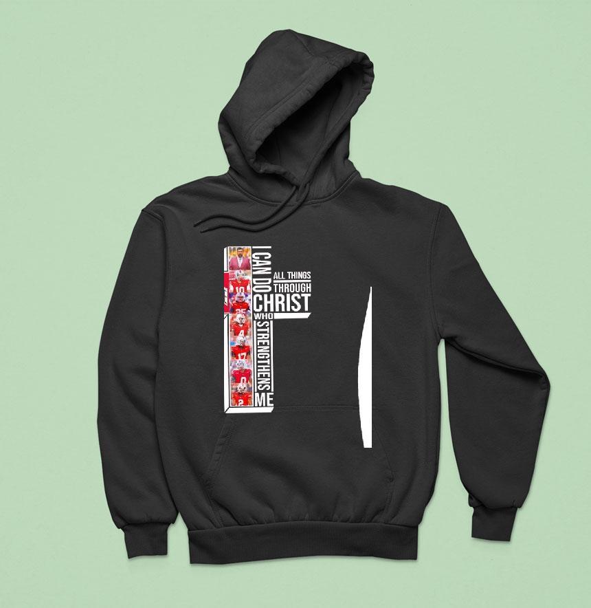 Ohio State Buckeyes I Can Do All Things Through Christ Who Strengthens Me Hoodie Ohio State Buckeyes I Can Do All Things Through Christ Who Strengthens Me Hoodie