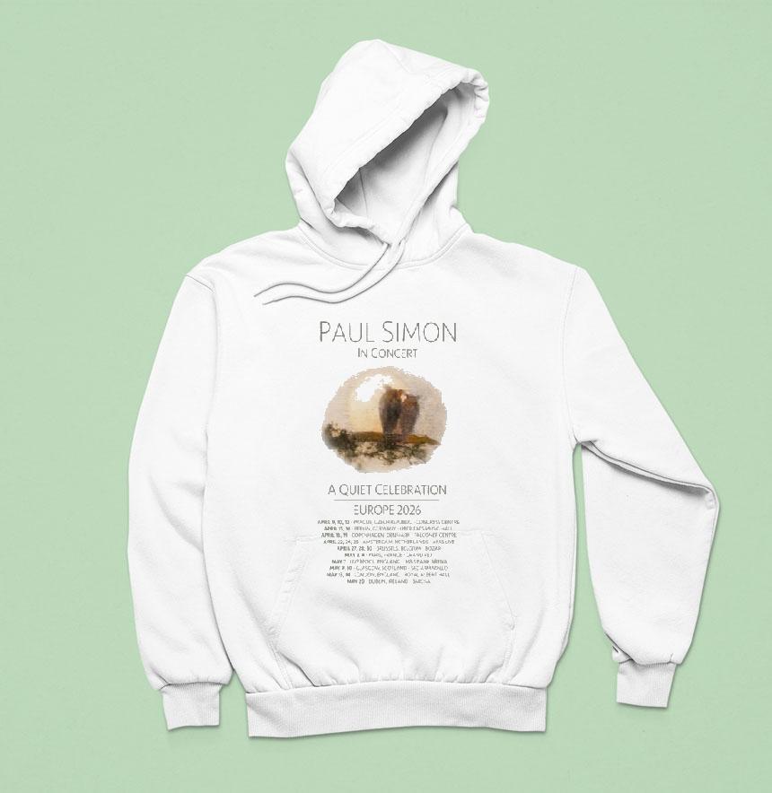 Paul Simon A Quiet Celebration Europe Tour Hoodie Paul Simon A Quiet Celebration Europe Tour Hoodie