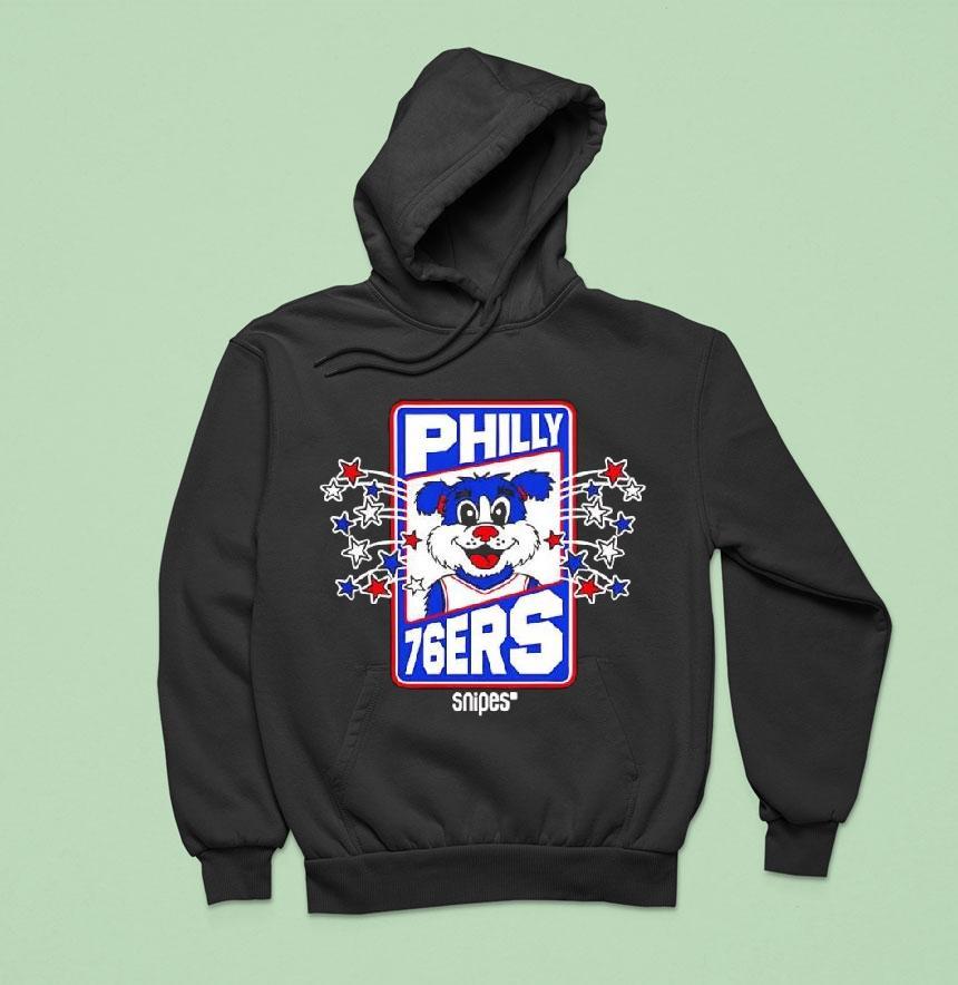 Philadelphia Ers Snipes Mascot Franklin The Dog Hoodie Philadelphia Ers Snipes Mascot Franklin The Dog Hoodie