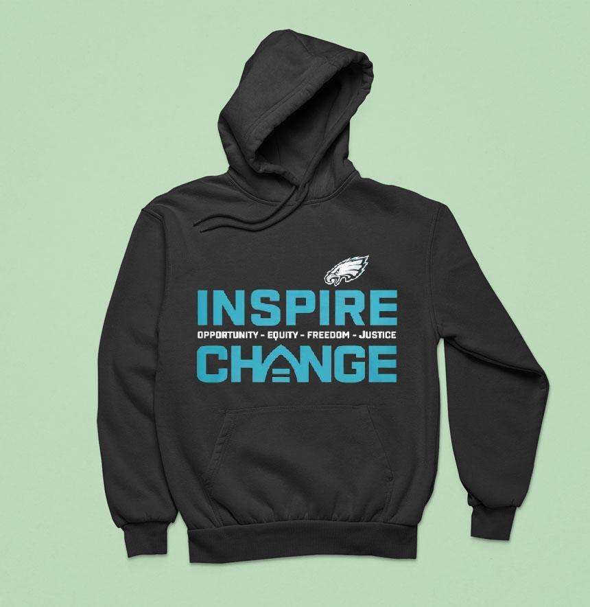 Philadelphia Eagles Inspire Change Equity Justice Hoodie Philadelphia Eagles Inspire Change Equity Justice Hoodie
