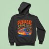 Please Stand Clear Of The Doors Por Favor Mantengase Aleido De Las Puertas Training Flames Hoodie