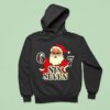 Santa Claus Holding Six Seven Merry Christmas Hoodie