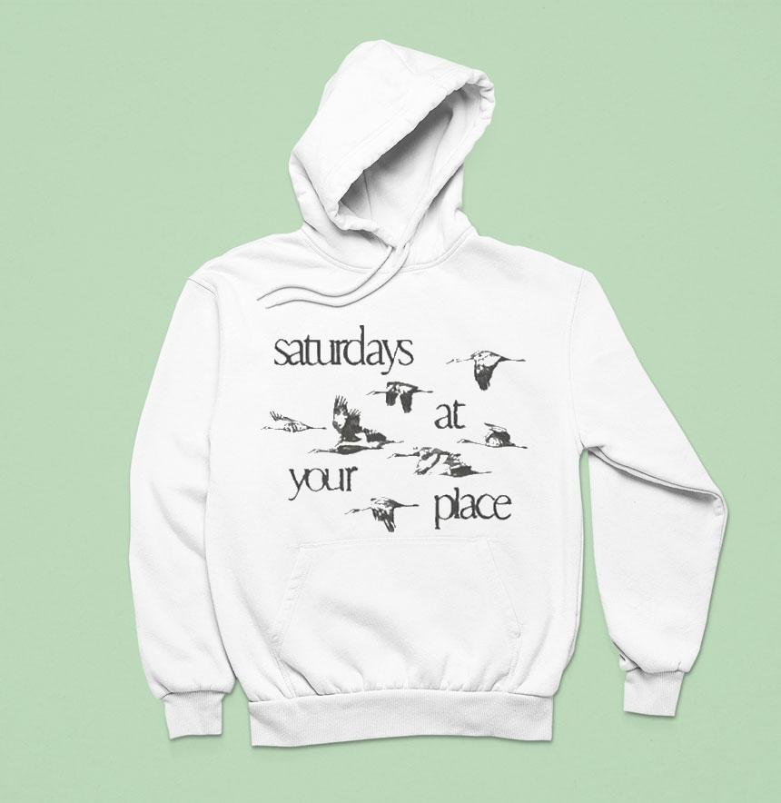 Saturdays At Your Place Birds Hoodie Saturdays At Your Place Birds Hoodie