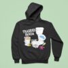 Trashed Panda Funny Drunk Raccoon Funny Hoodie