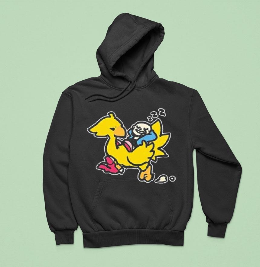 Undertale Sans And Chocobo Hoodie Undertale Sans And Chocobo Hoodie