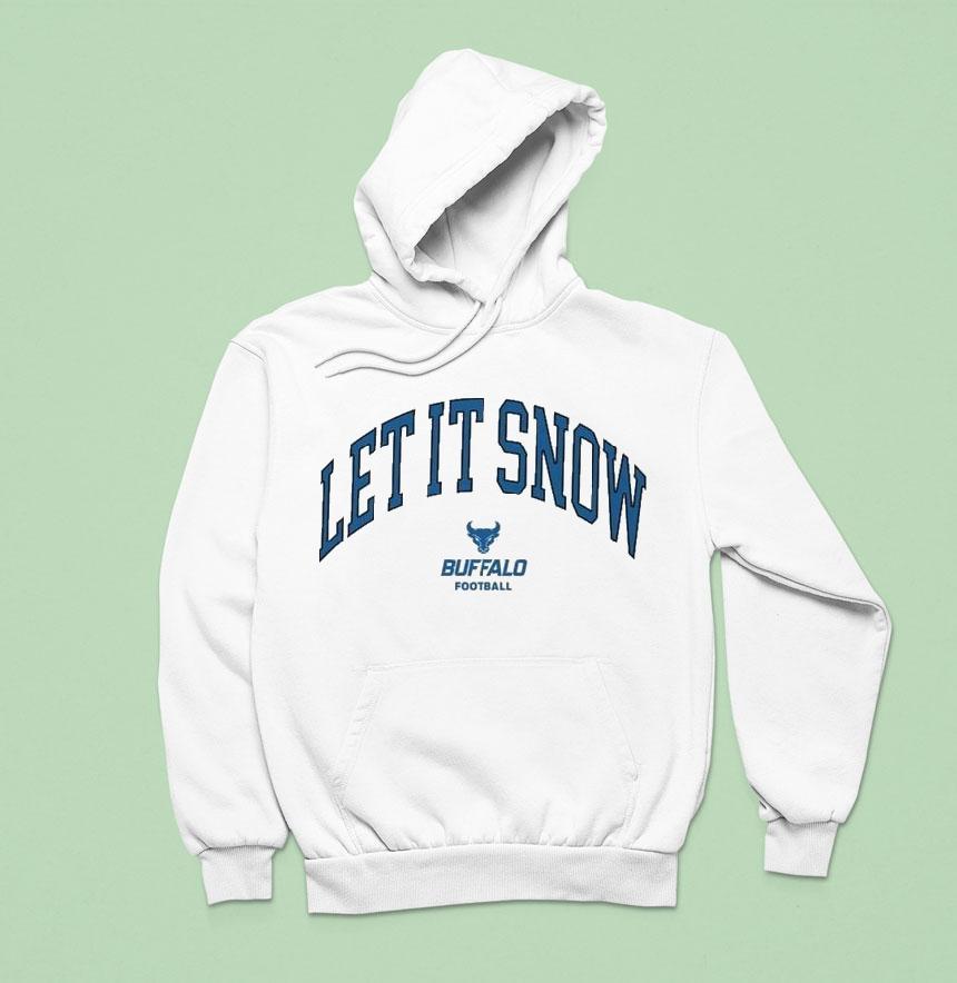 Victor Snow Let It Snow Buffalo Bulls Hoodie Victor Snow Let It Snow Buffalo Bulls Hoodie