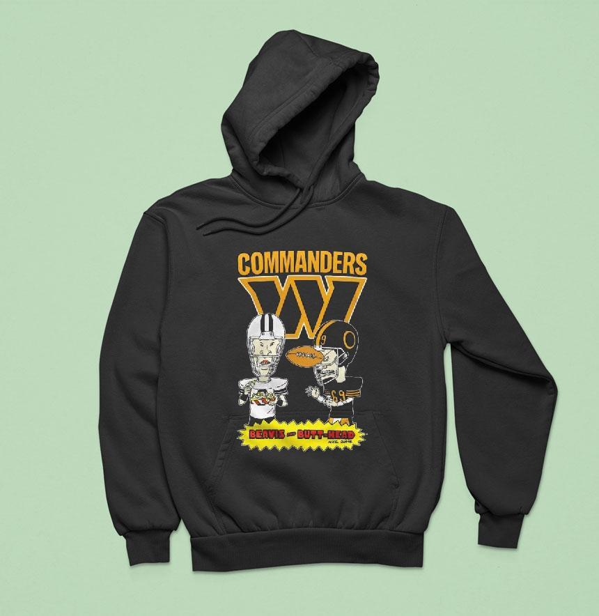 Washington Commanders Beavis And Butt Head Hoodie Washington Commanders Beavis And Butt Head Hoodie