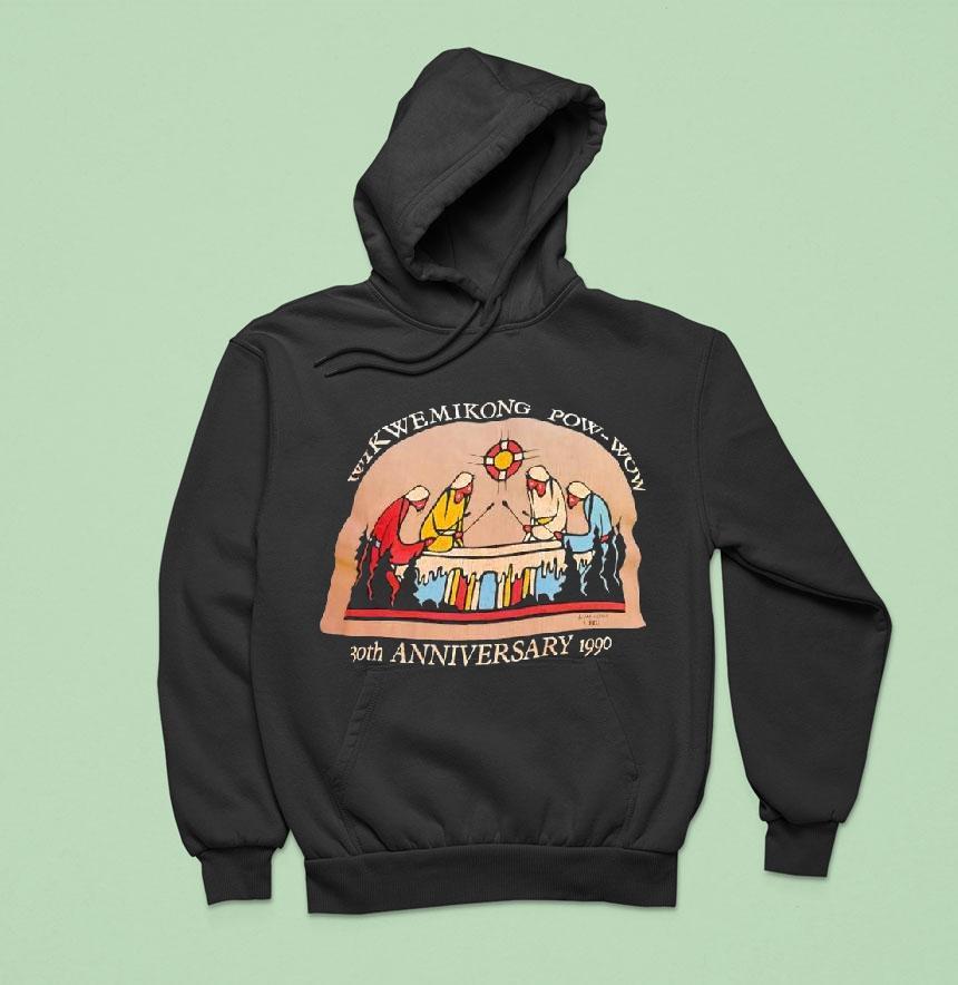 Wikwemikong Pow Wow Th Anniversary In Graphic Hoodie Wikwemikong Pow Wow Th Anniversary In Graphic Hoodie