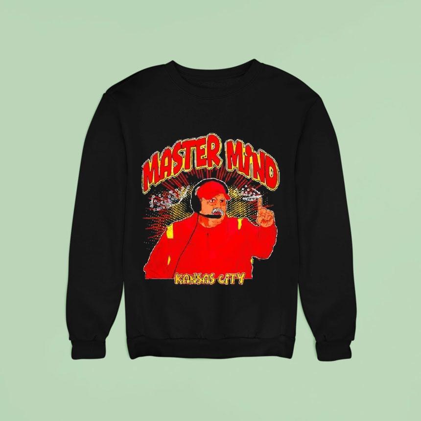 Andy Reid Mastermind Kansas City Chiefs Quarterback Sweatshirt Andy Reid Mastermind Kansas City Chiefs Quarterback Sweatshirt