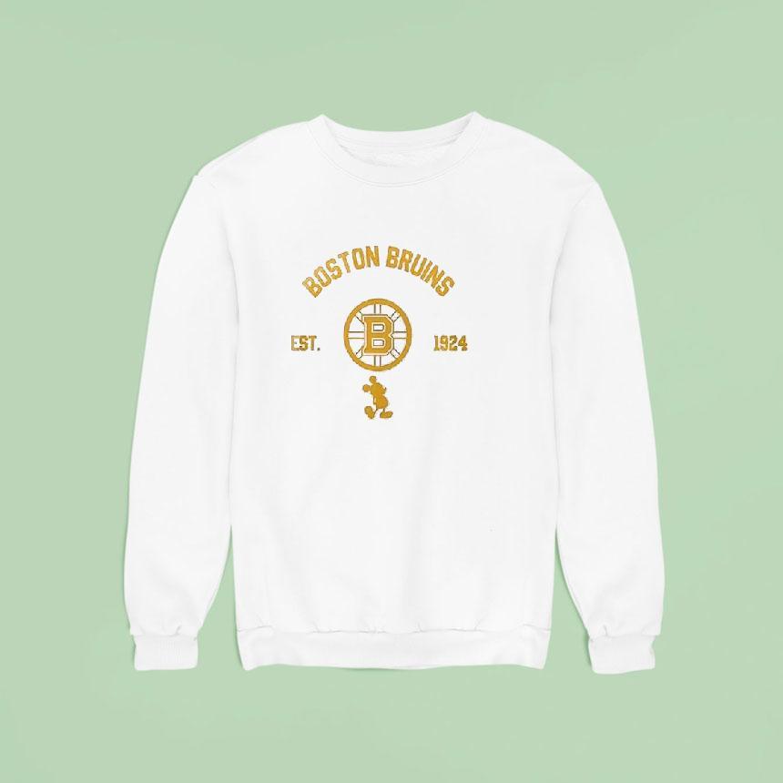 Boston Bruins Mickey Mouse Hockey Gameday Sweatshirt Boston Bruins Mickey Mouse Hockey Gameday Sweatshirt
