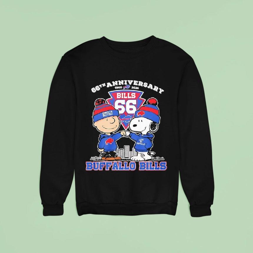 Buffalo Bills Th Anniversary Peanuts Characters Sweatshirt Buffalo Bills Th Anniversary Peanuts Characters Sweatshirt