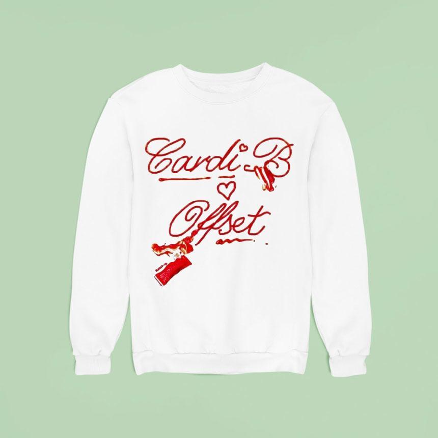 Cardi B Offset French Fry Hear Sweatshirt Cardi B Offset French Fry Hear Sweatshirt