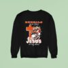 Cincinnati Bengals In My Veins Jesus In My Heart Features A Football Player Logos Cross Sweatshirt