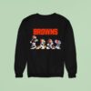 Cleveland Browns X Goofy X Donald Duck X Mickey Mouse X Stitch Abbey Road Sweatshirt