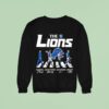 Detroit Ls The Lions With Abbey Road Players Signatures Sweatshirt