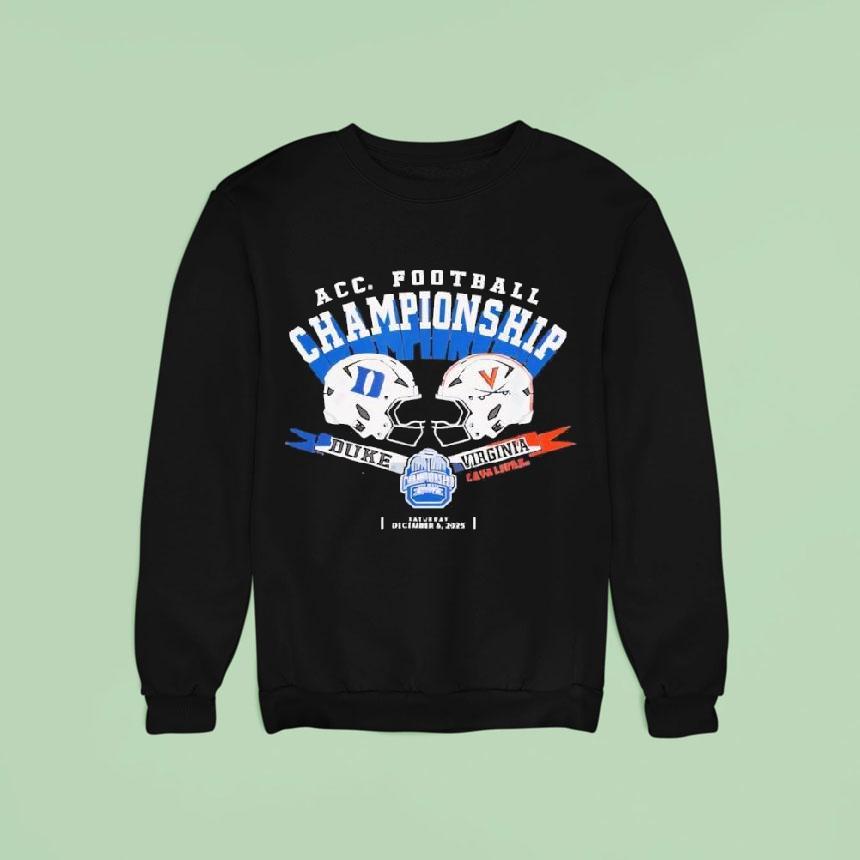 Duke Vs Virginia Acc Championship Football Dark Heather Sweatshirt Duke Vs Virginia Acc Championship Football Dark Heather Sweatshirt