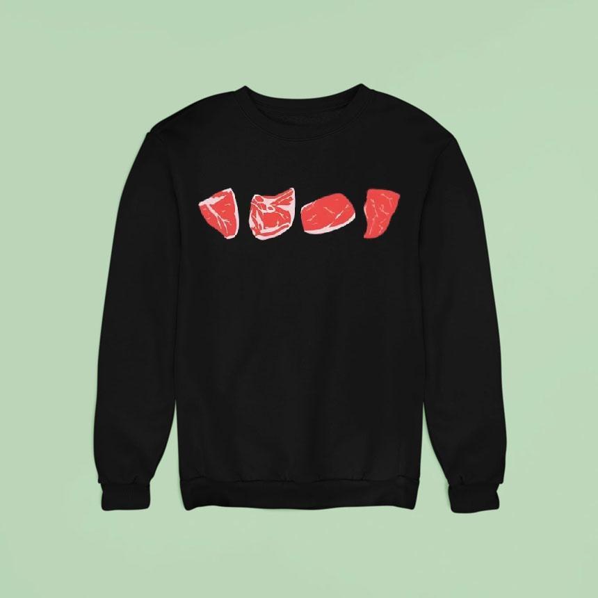 Four Meats Graphic Sweatshirt Four Meats Graphic Sweatshirt