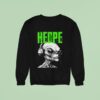 Hed Pe Alien Green Logo Sweatshirt