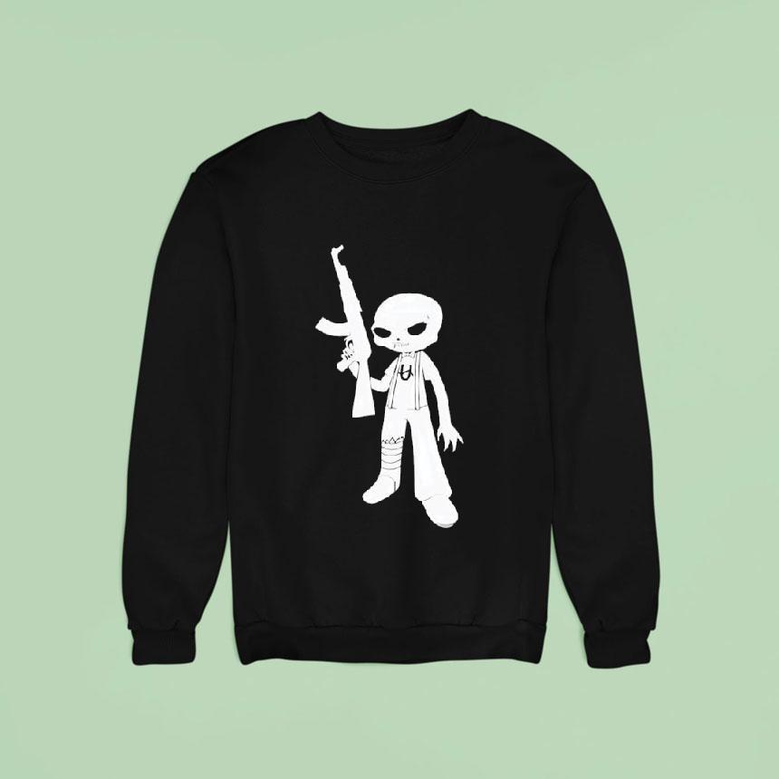 Homestuck Caliborn Silhouette Sweatshirt Homestuck Caliborn Silhouette Sweatshirt
