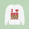 I Love Bbw Big Beautiful Waffles Sweatshirt