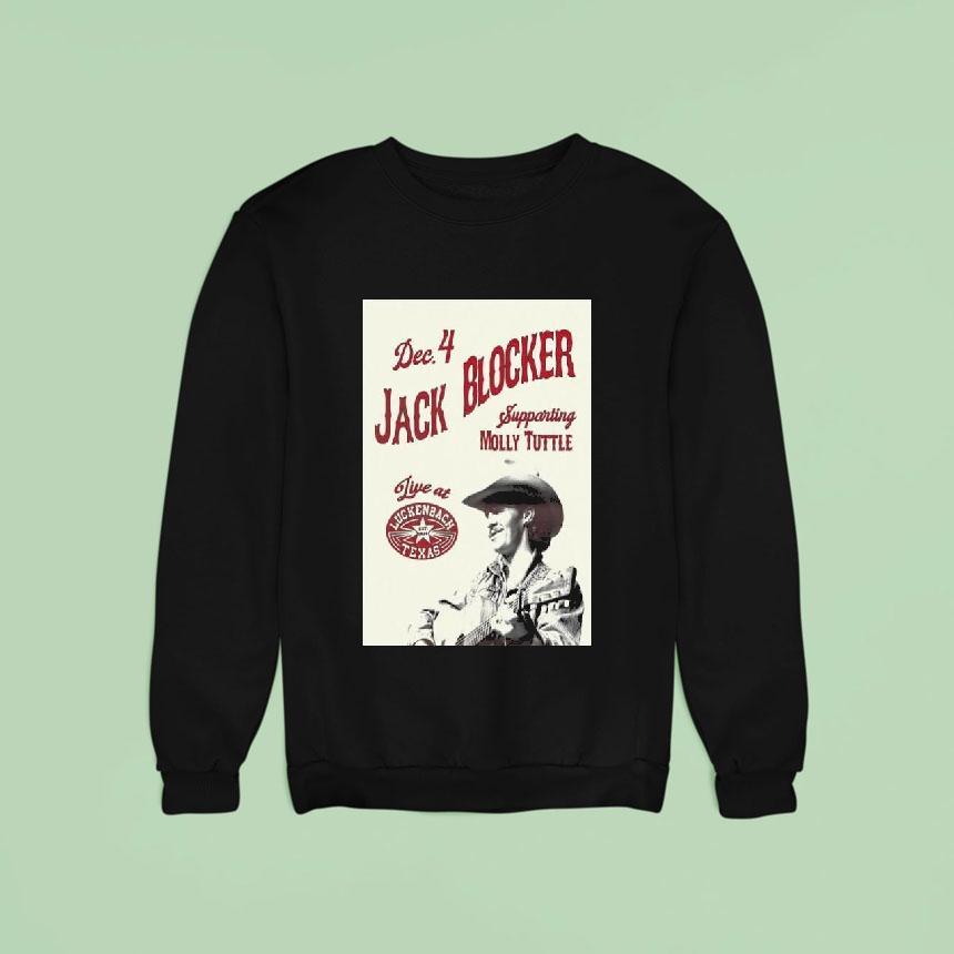 Jack Blocker Luckenbach Texas December Concer Sweatshirt Jack Blocker Luckenbach Texas December Concer Sweatshirt