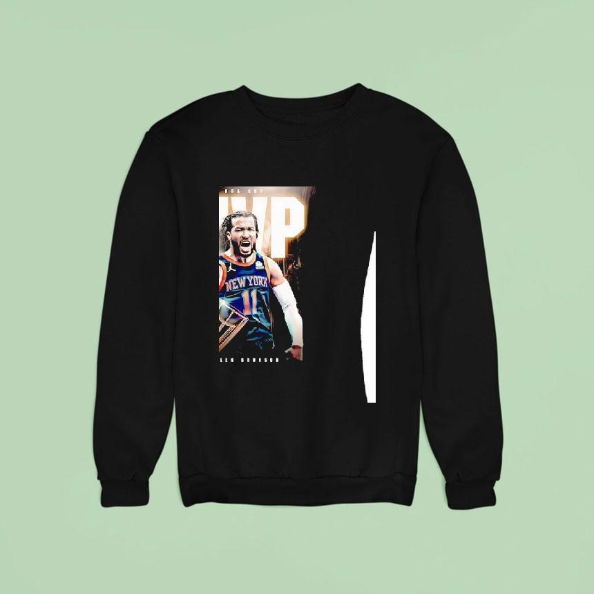 Jalen Brunson New York Knicks Nba Cup Mvp Champions Sweatshirt Jalen Brunson New York Knicks Nba Cup Mvp Champions Sweatshirt