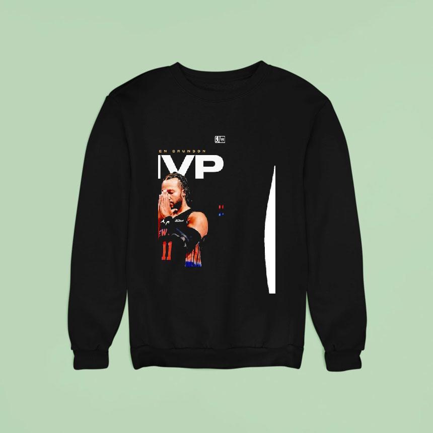Jalen Brunson New York Knicks Team Emirates Nba Cup Champions Sweatshirt Jalen Brunson New York Knicks Team Emirates Nba Cup Champions Sweatshirt