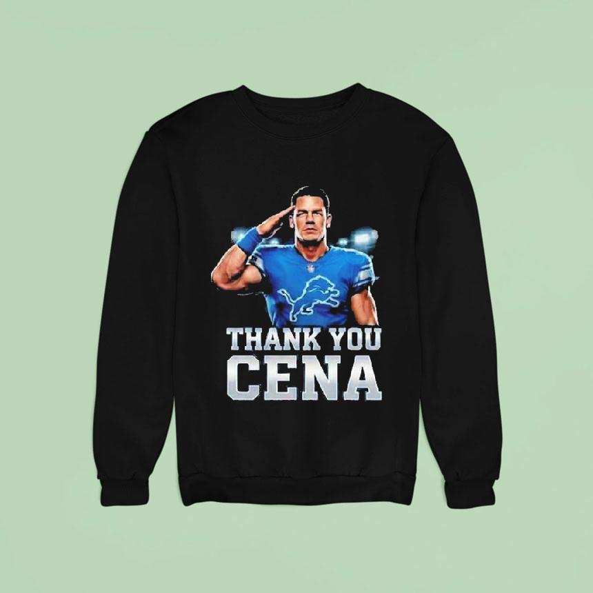 John Cena X Detroit Lions Nfl Thank You Cena Wwe Legend Final Match December Retirement Tour Sweatshirt John Cena X Detroit Lions Nfl Thank You Cena Wwe Legend Final Match December Retirement Tour Sweatshirt