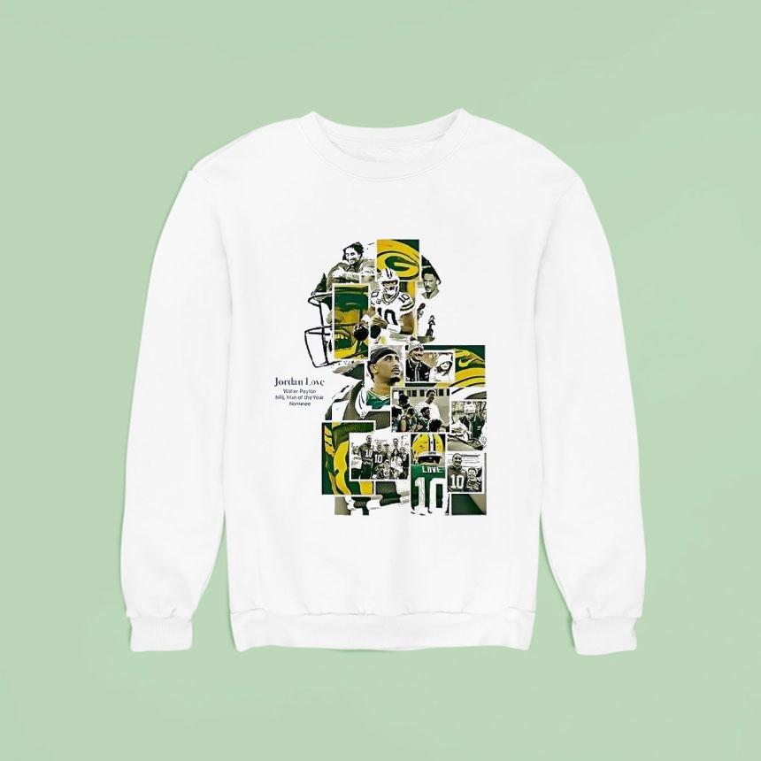 Jordan Love Green Bay Packers Nfl Man Of The Year Nominee Sweatshirt Jordan Love Green Bay Packers Nfl Man Of The Year Nominee Sweatshirt