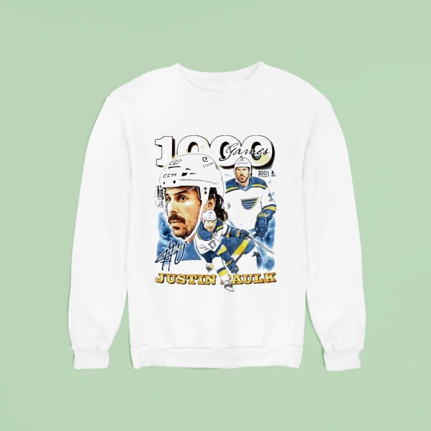 Justin Faulk Reaching A Milestone Of Nhl Games Played Sweatshirt Justin Faulk Reaching A Milestone Of Nhl Games Played Sweatshirt
