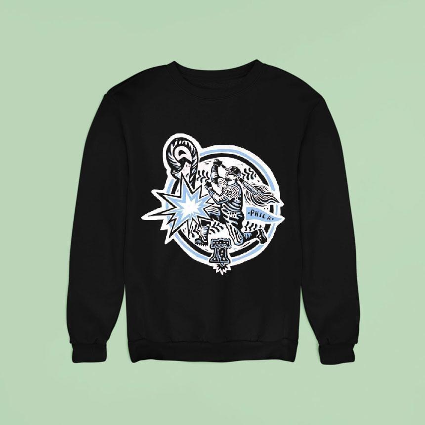 Kyle Schwarber Player Philadelphia Phillies Schwarbomb Graphic Sweatshirt Kyle Schwarber Player Philadelphia Phillies Schwarbomb Graphic Sweatshirt