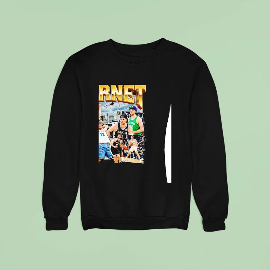 Luke Kornet San Antonio Spurs Basketball Graphic Sweatshirt Luke Kornet San Antonio Spurs Basketball Graphic Sweatshirt