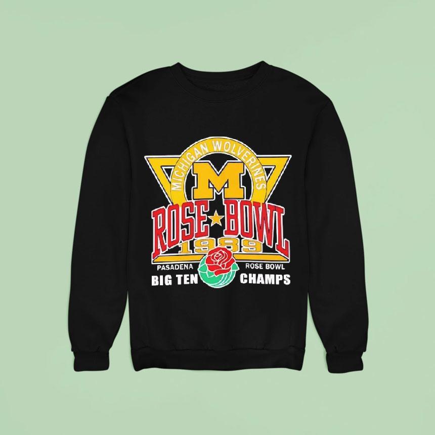 Michigan Wolverines Basketball Rose Bowl Champs Big Ten Sweatshirt Michigan Wolverines Basketball Rose Bowl Champs Big Ten Sweatshirt