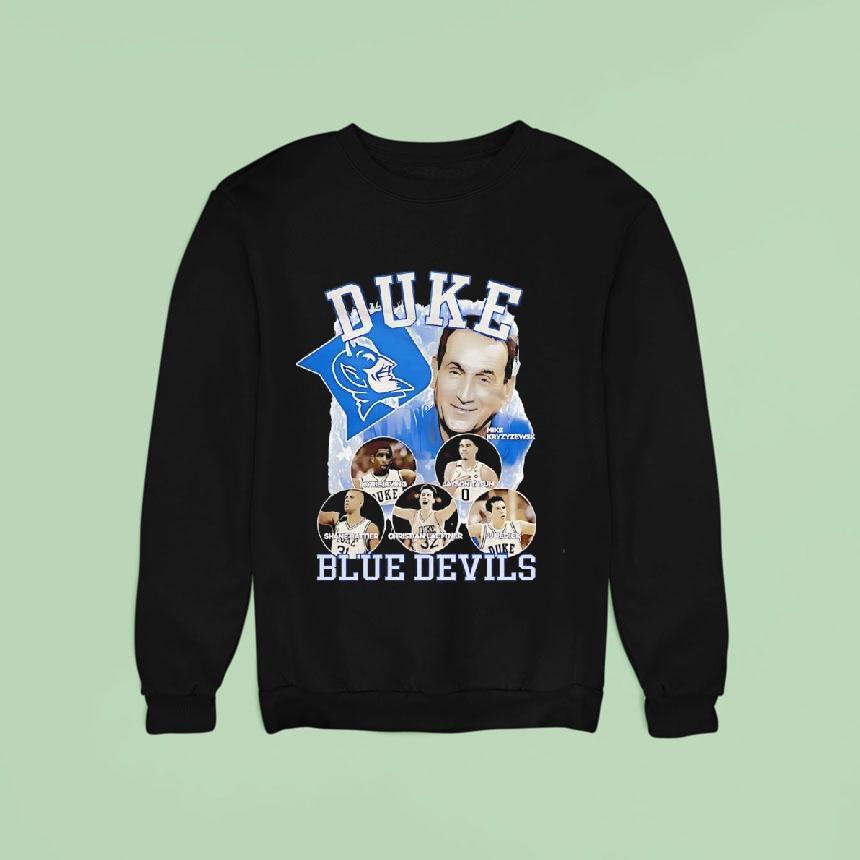 Mike Kyrie Jayson Shane Battier Christian Laettner Duke Blue Devils Celebrating The Legends Sweatshirt Mike Kyrie Jayson Shane Battier Christian Laettner Duke Blue Devils Celebrating The Legends Sweatshirt