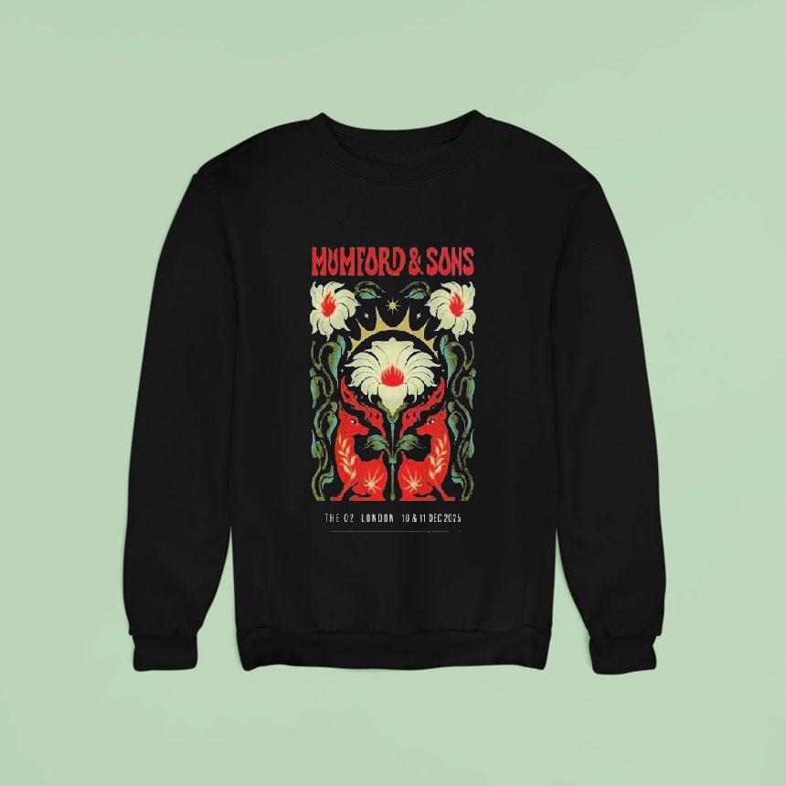 Mumford And Sons London Uk Event At The O On And December Sweatshirt Mumford And Sons London Uk Event At The O On And December Sweatshirt